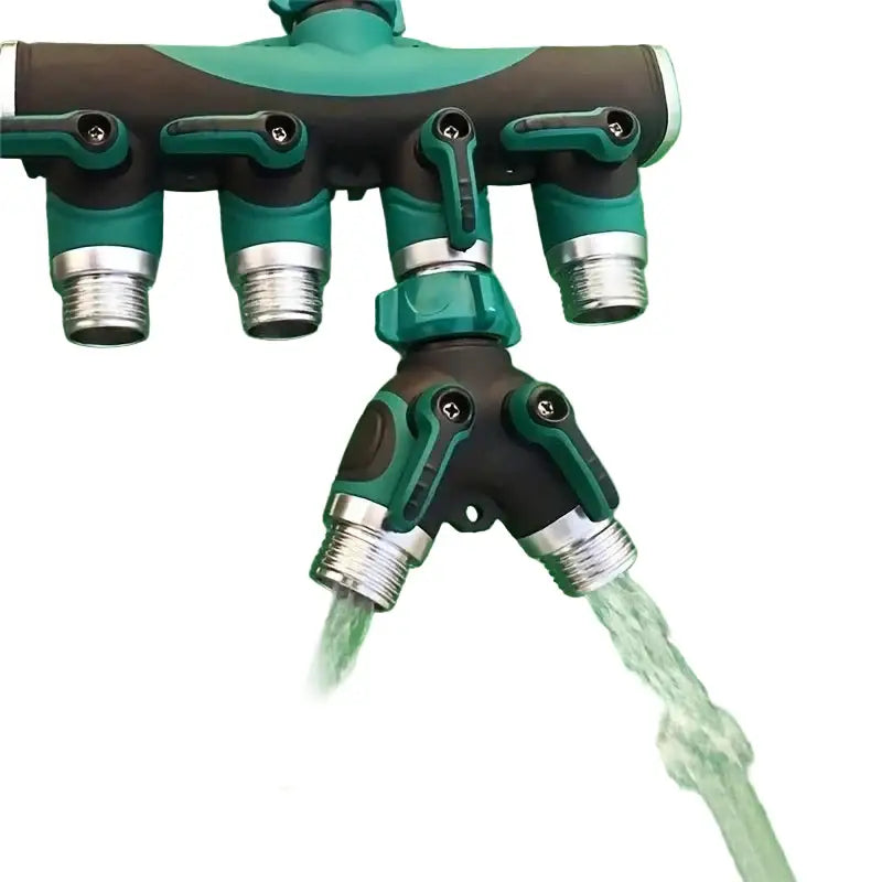 3/4" 2/4-Way Garden Hose Splitter with Shut-Off Valve (different types available)