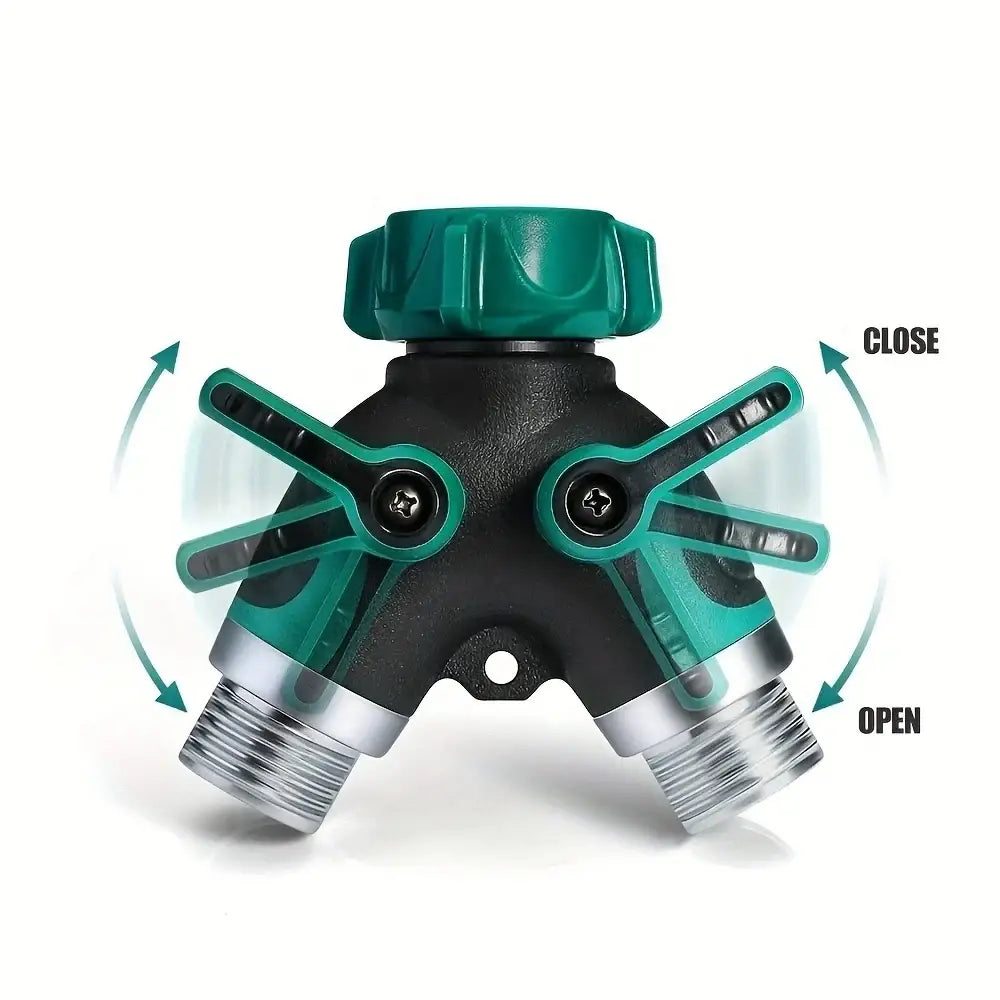 3/4" 2/4-Way Garden Hose Splitter with Shut-Off Valve (different types available)