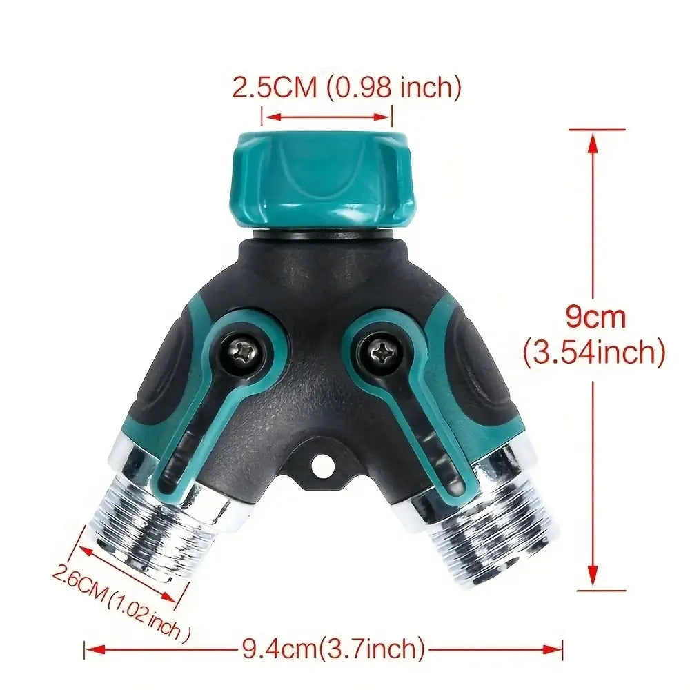 3/4" 2/4-Way Garden Hose Splitter with Shut-Off Valve (different types available)