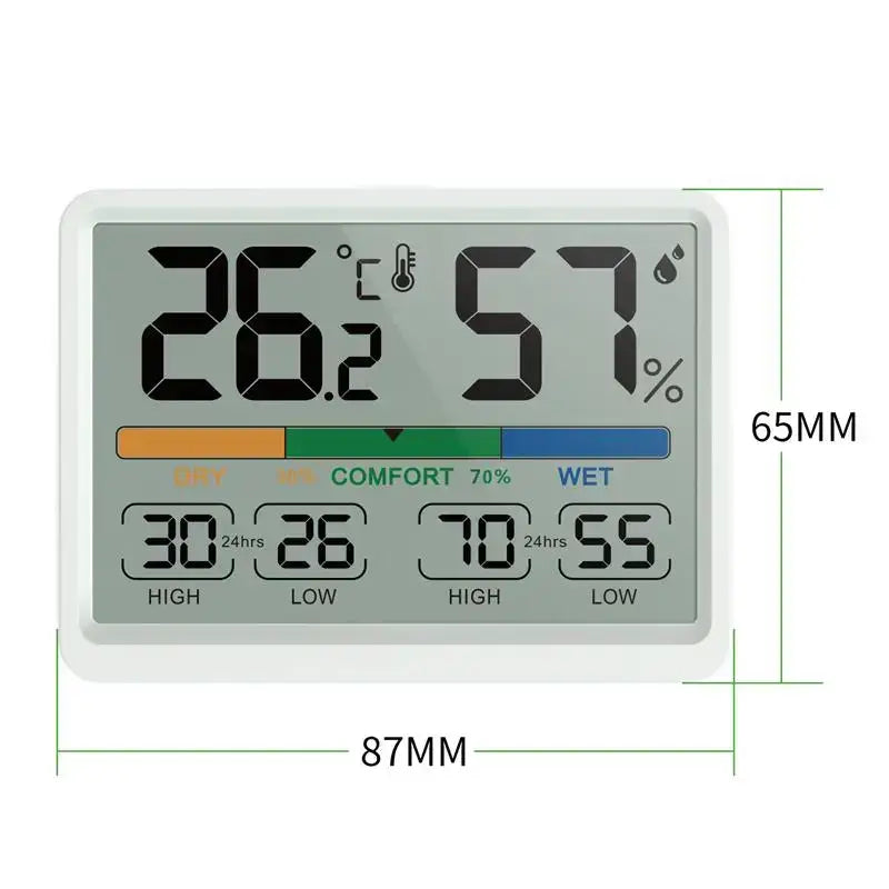 3.4" LCD Digital Thermometer Hygrometer for Home & Office