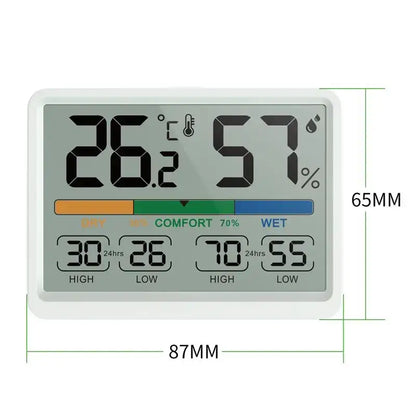 3.4" LCD Digital Thermometer Hygrometer for Home & Office