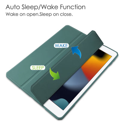 iPad 10.2 Case Clear Transparent Back Shell, Auto Sleep Wake
