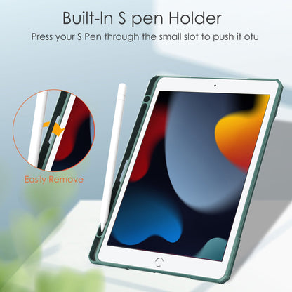 iPad 10.2 Case Clear Transparent Back Shell, Auto Sleep Wake