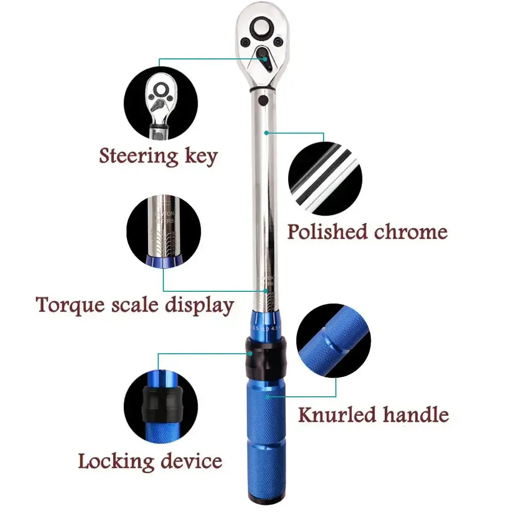 3/8″ Torque Wrench 5–60 N·m (±3% Accuracy)