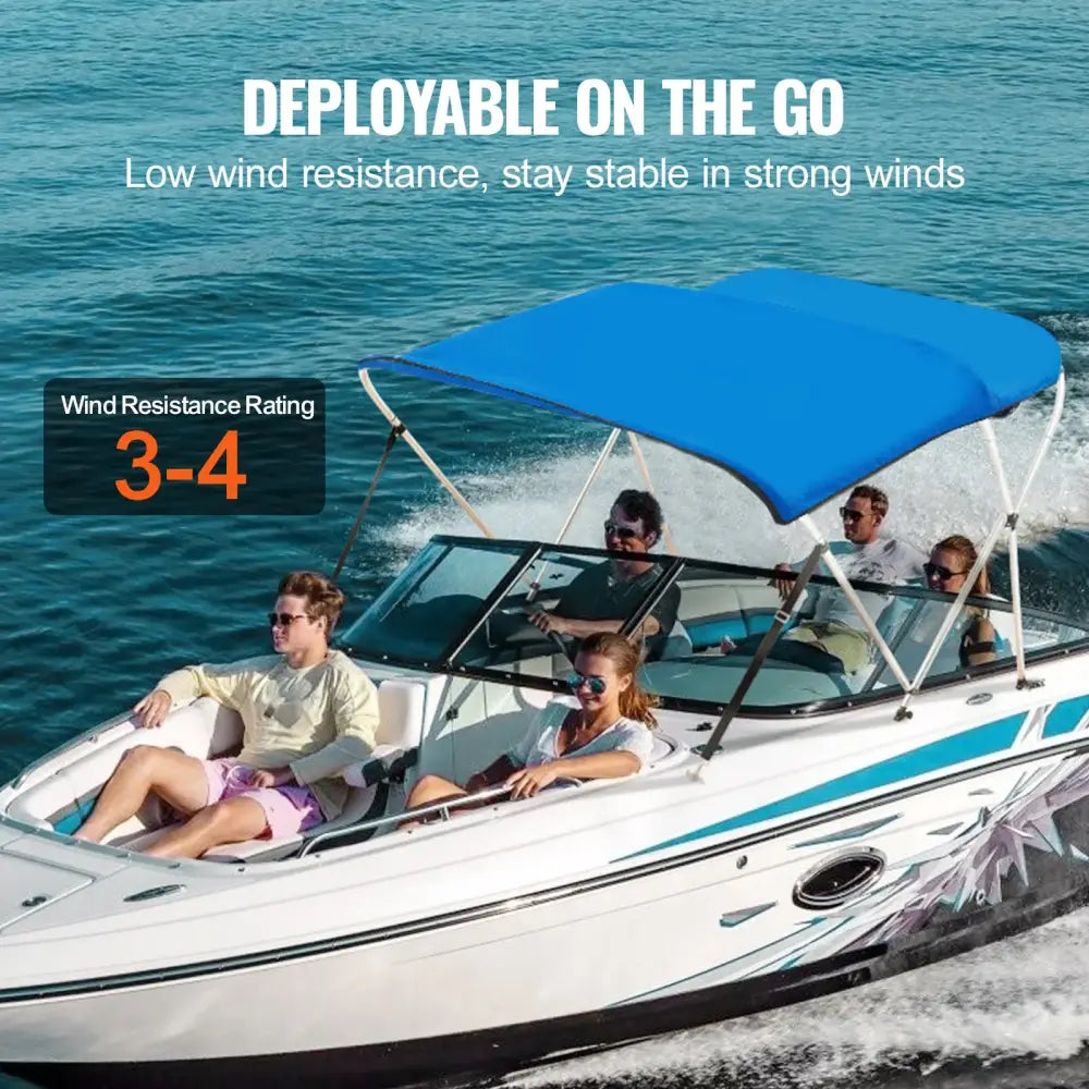 3-Bow Bimini Top Boat Canopy – 900D Polyester (different sizes available)
