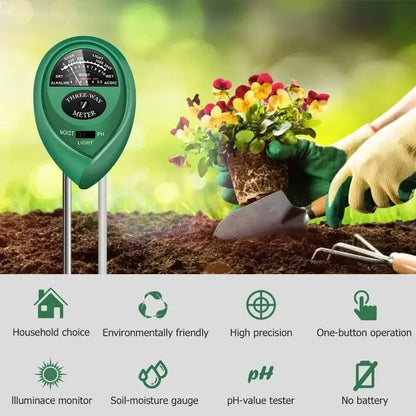 Soil Meter (Moisture, Light, PH)