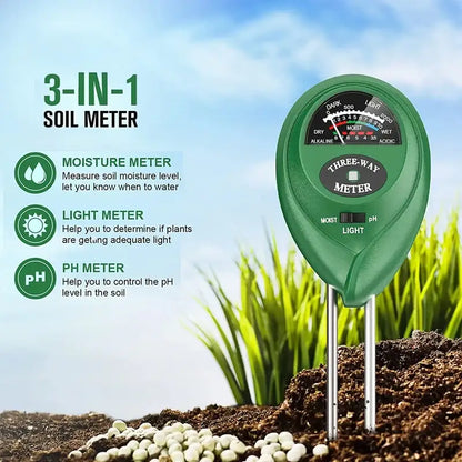 Soil Meter (Moisture, Light, PH)