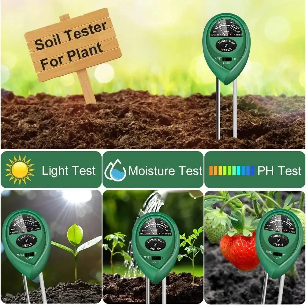 Soil Meter (Moisture, Light, PH)