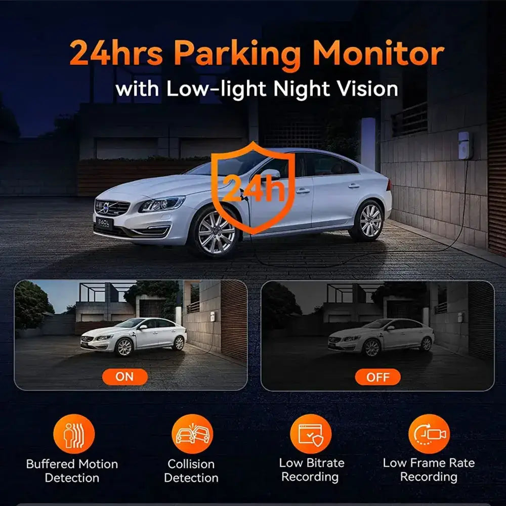 3-Lens Car Camera – Front/Inside/Rear 4K DVR (different models available)