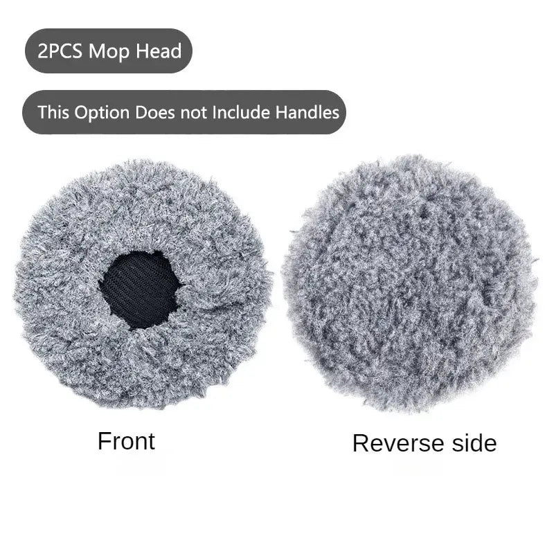 3-Section Telescopic Car Wash Mop with Double Brush Head