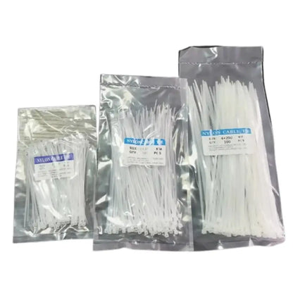 300PCS Releasable Nylon Cable Ties 3x100/3x150/4x200mm Reusable Loop Wrap