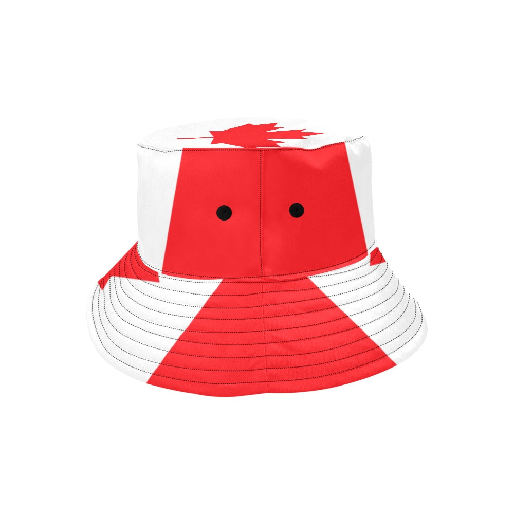 Men's Canada Flag Bucket Hat - Stylish Chino Cotton Twill Summer Hat for Outdoor Activities