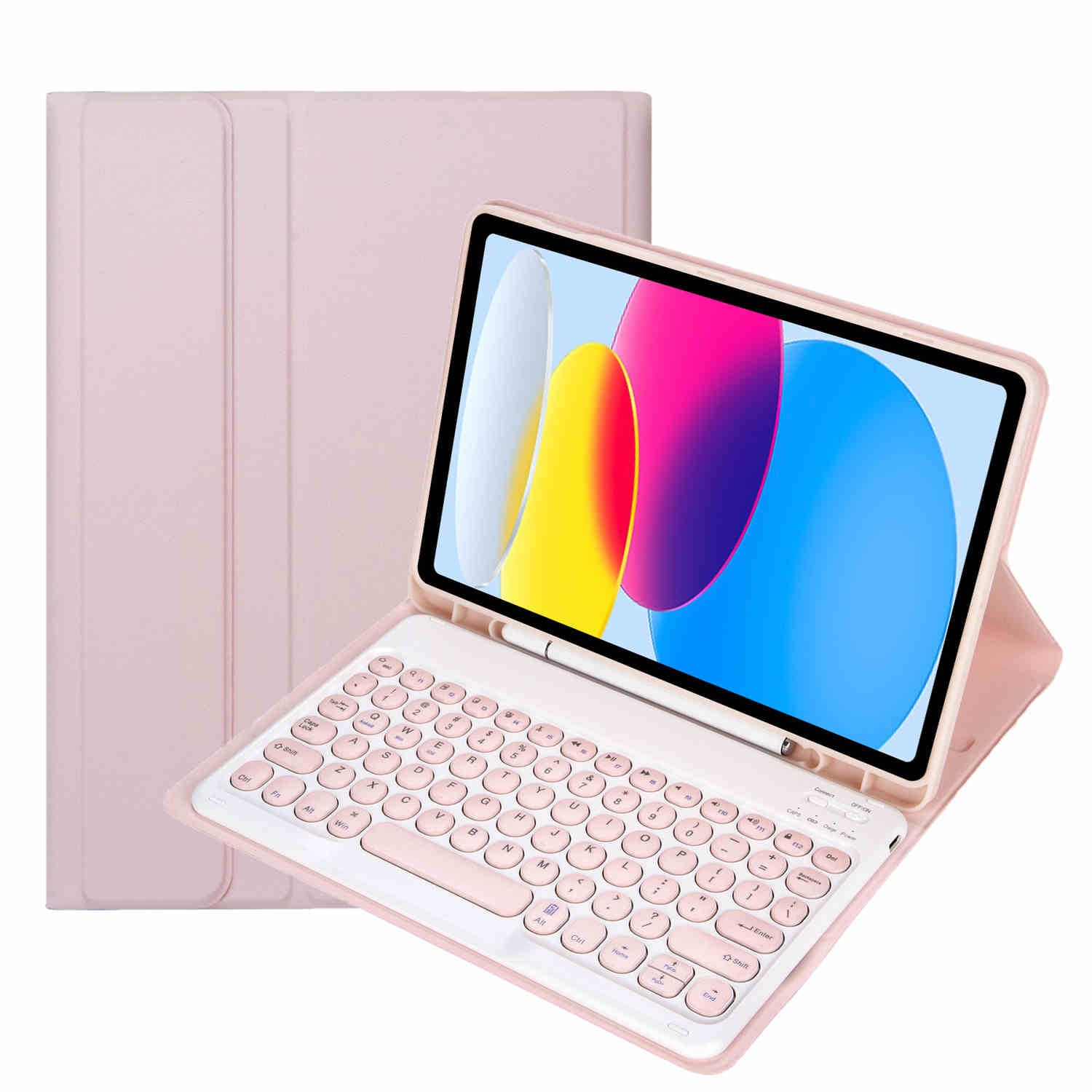 10gen iPad 10Gen 10.9, iPad 11 (A16 2025) Keyboard Case - Pink - Buy Kiwi Direct