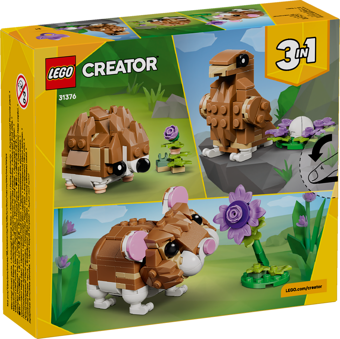 LEGO Creator: Cute Hamster with a Flower (31376)