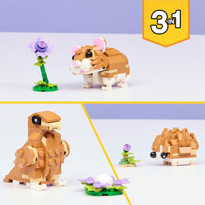 LEGO Creator: Cute Hamster with a Flower (31376)