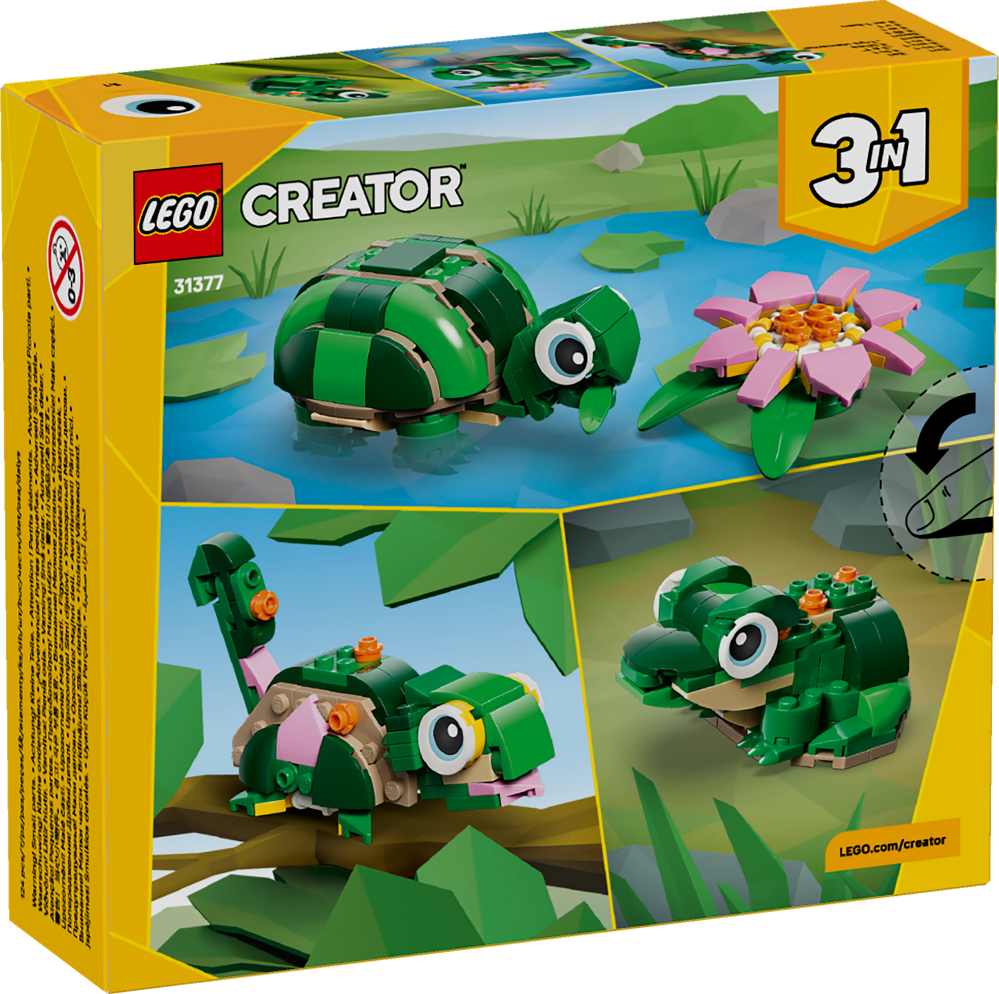 LEGO Creator: Turtle with a Water Lily Flower (31377)