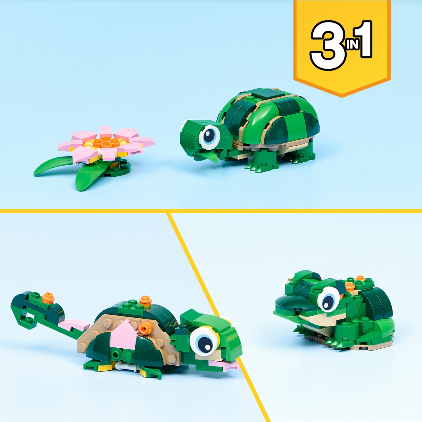 LEGO Creator: Turtle with a Water Lily Flower (31377)