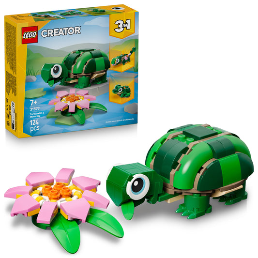 LEGO Creator: Turtle with a Water Lily Flower (31377)