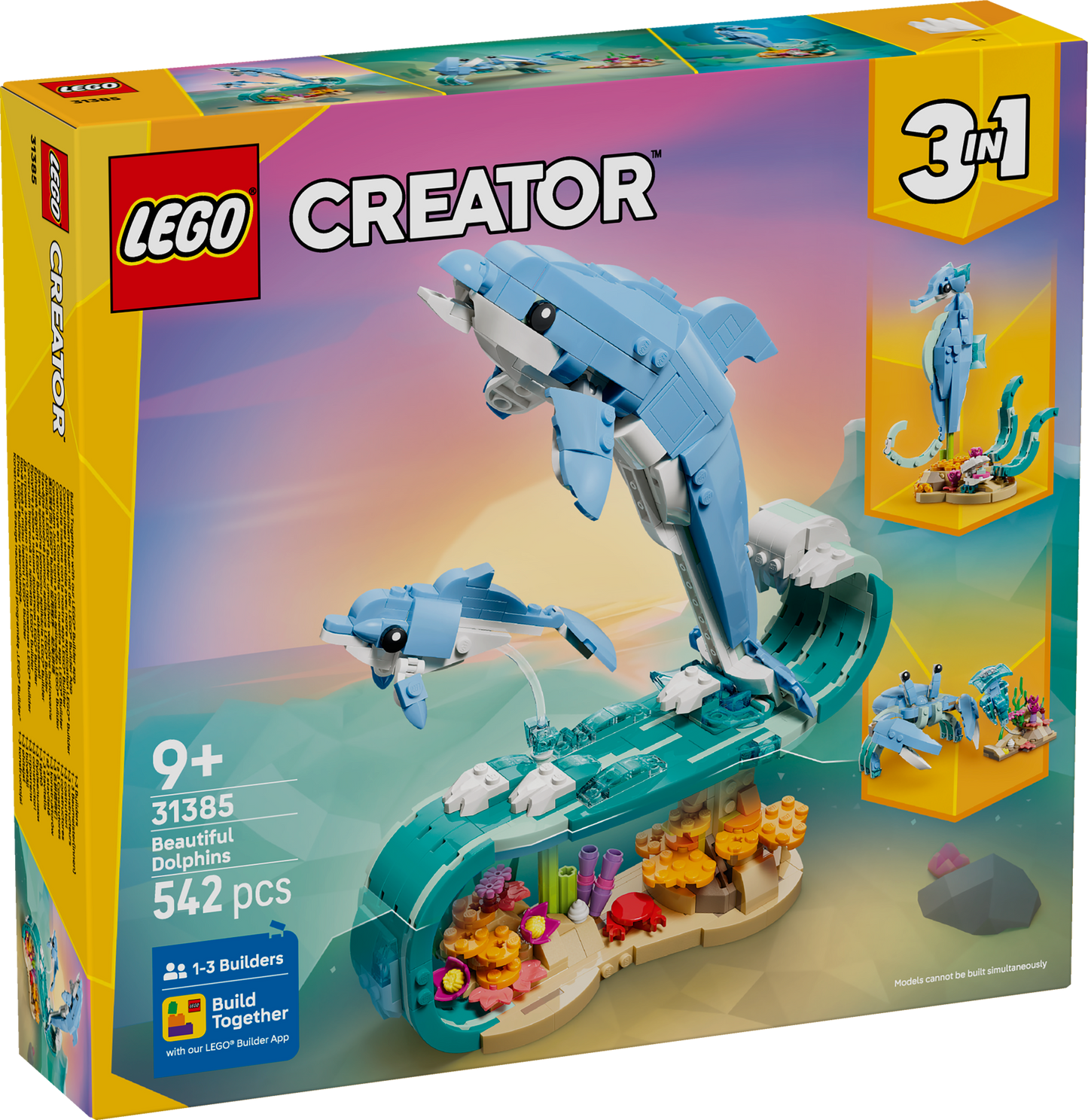 LEGO Creator: Sea Animals: Beautiful Dolphins (31385)