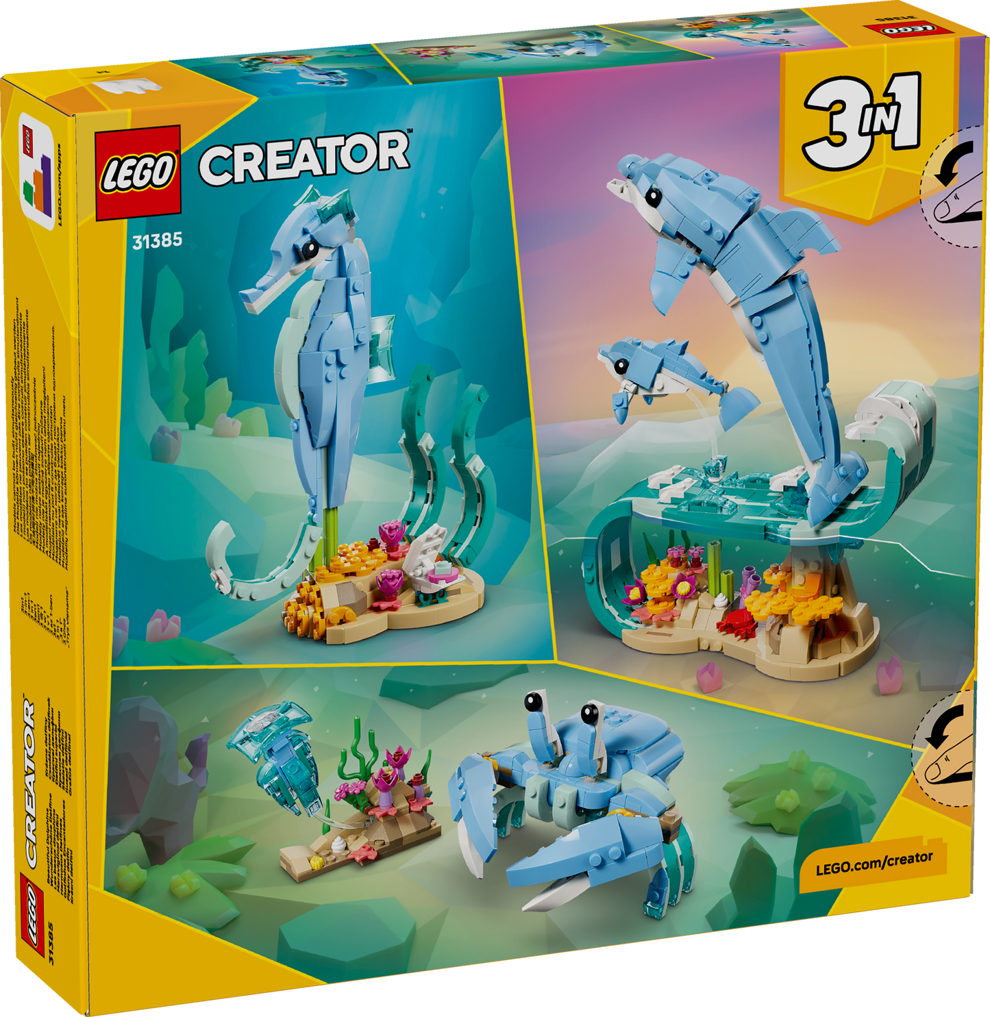 LEGO Creator: Sea Animals: Beautiful Dolphins (31385)