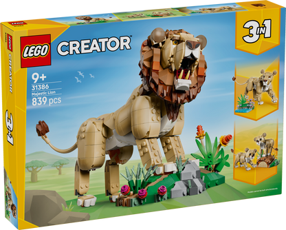 LEGO Creator: 3 in 1 Wild Animals: Majestic Lion (31386)