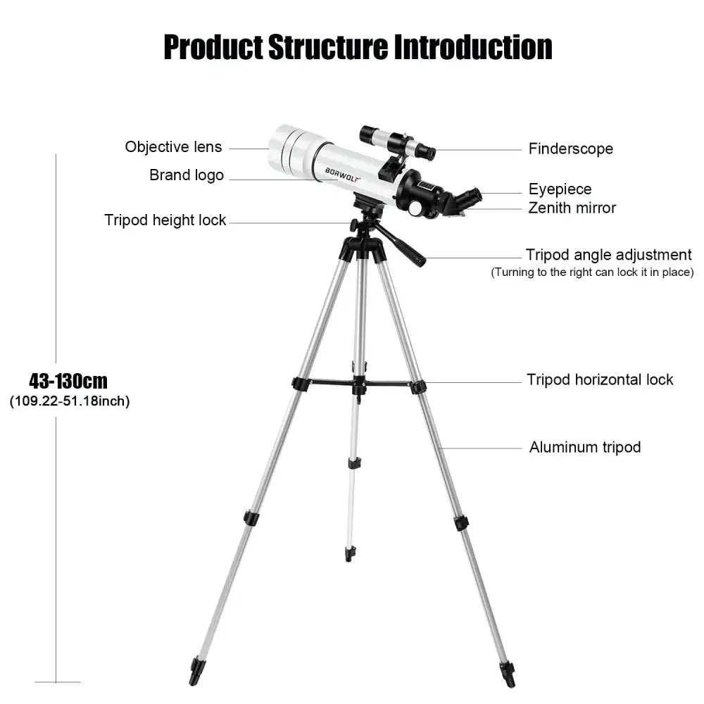 333x HD Astronomical Telescope – Moon