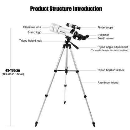 333x HD Astronomical Telescope – Moon