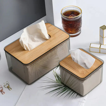 Transparent Tissue Box Holder