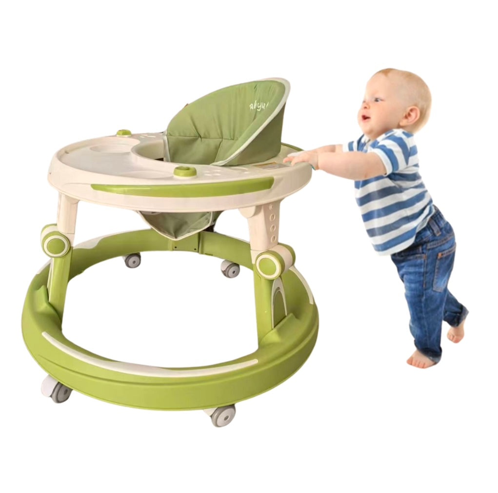 Zoom Adjustable O-ring Baby Walker with Push Handle