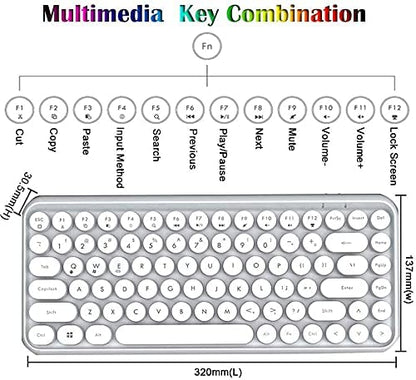 Wireless Bluetooth Keyboard for iOS Windows Android