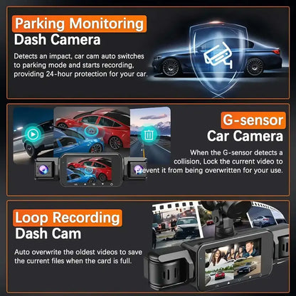 360° Dash Cam with WiFi & 24H Parking Mode (available in different storage capacity)