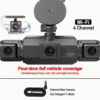 360° Dash Cam with WiFi & 24H Parking Mode (available in different storage capacity)