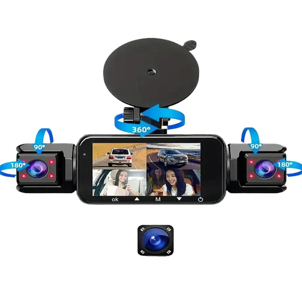 360° Dash Cam with WiFi & 24H Parking Mode (available in different storage capacity)
