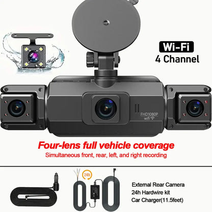 360° Dash Cam with WiFi & 24H Parking Mode (available in different storage capacity)