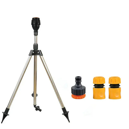 360° Rotating Garden Sprinkler with Tripod Irrigation Stand