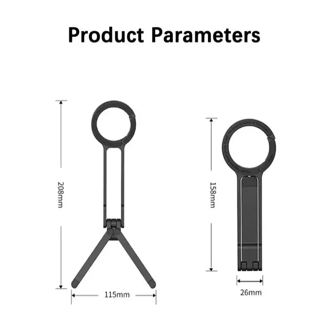 360° Rotating Tripod Mount for MagSafe – Adjustable Phone Stand