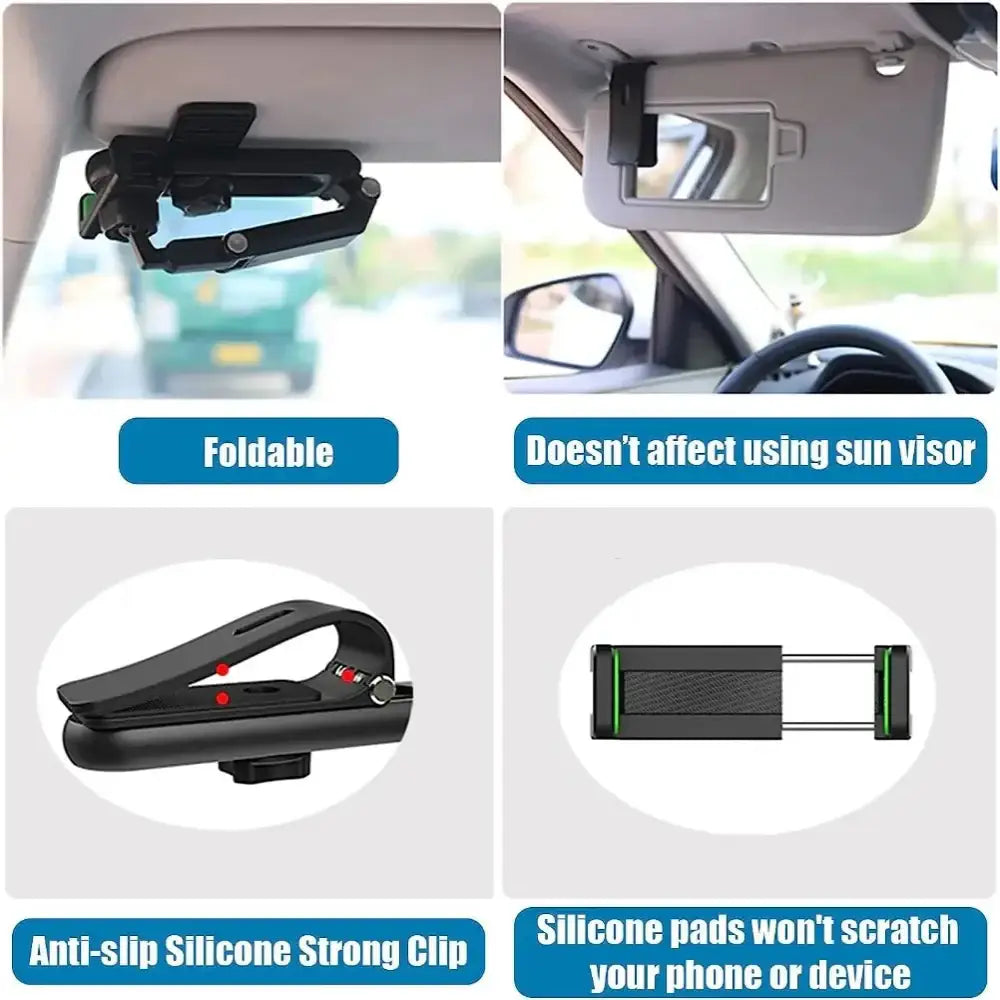 360° Rotating Sun Visor Phone Holder for RV's & Caravans