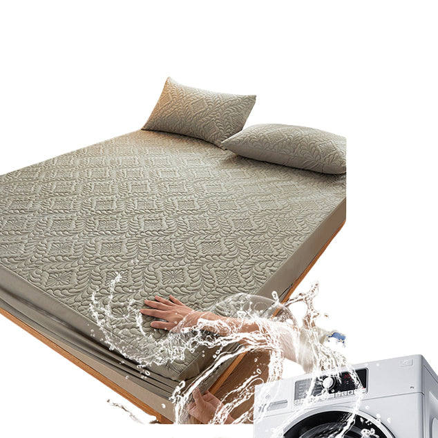 Waterproof Mattress Protector Grey 1.98x2.03m