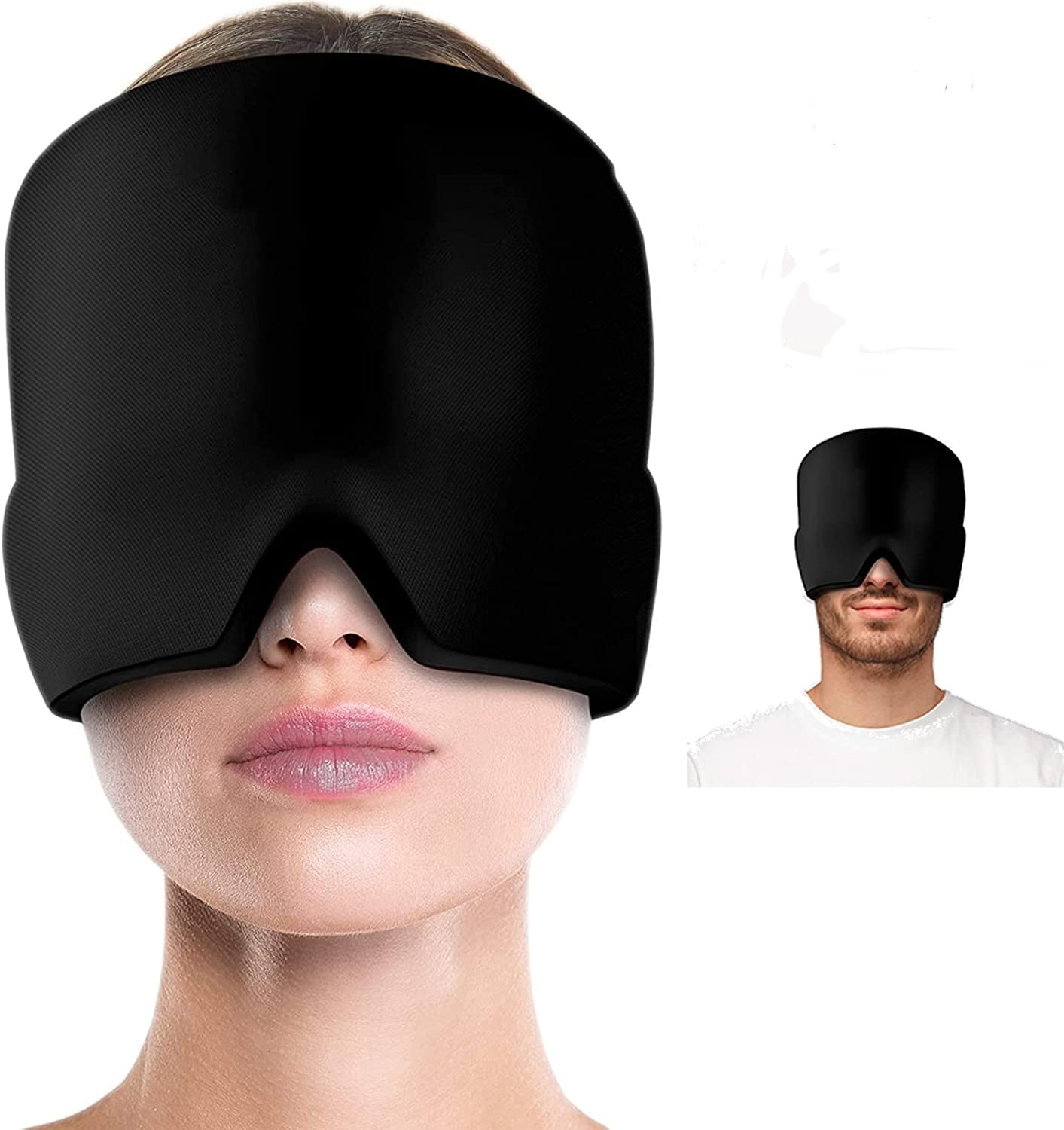 Reusable Cooling Cap Hat Ice Cooling Head Wrap 360°