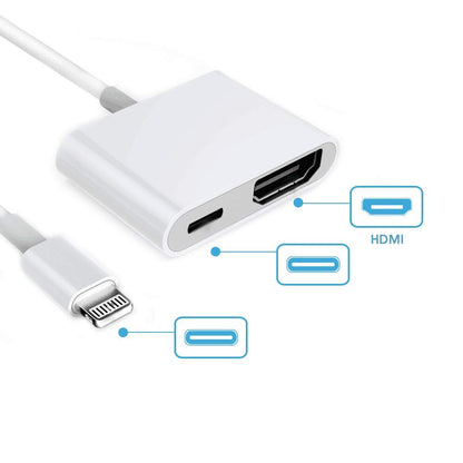 Upgraded Lightning to HDMI Adapter No Power Required