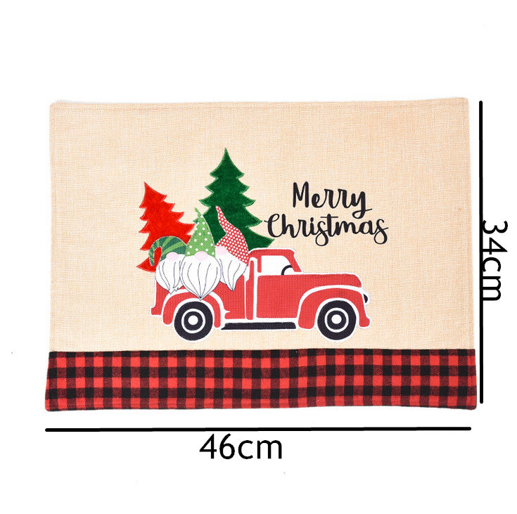 SET 4 x Dining Table Mat Placemat Christmas