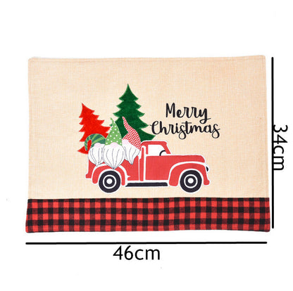 SET 4 x Dining Table Mat Placemat Christmas