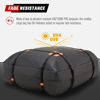 Waterproof Roof Top Rack Bag Cargo Carrier Car Luggage Storage Outdoor