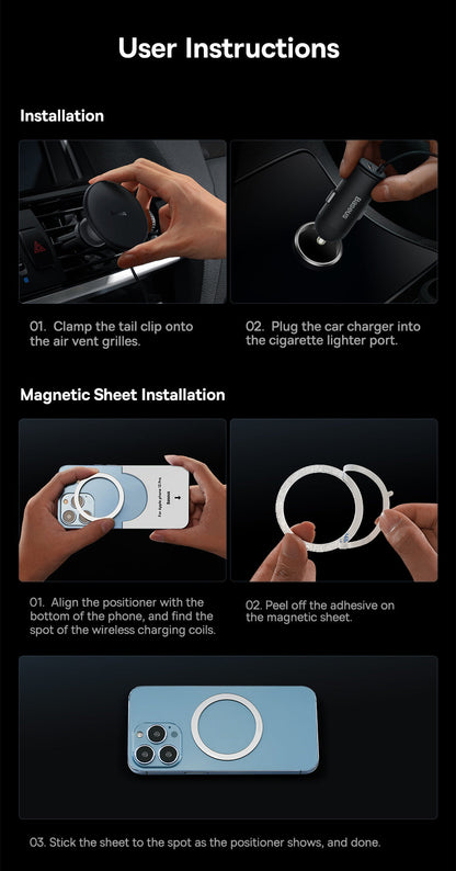 Wireless Fast Car Charger for iPhone
