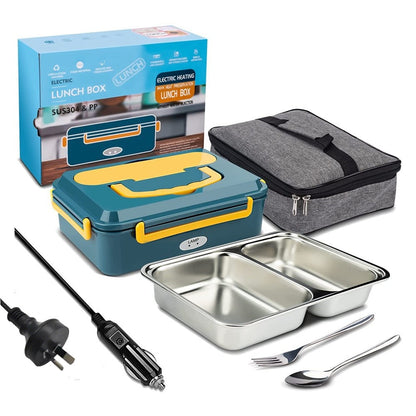 Portable Electric Heated Heating Lunch Box Bento Food Warmer 12V