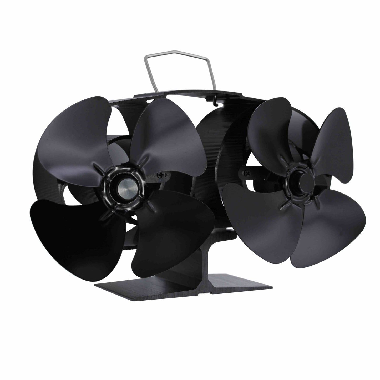 Two Heads Stove Fan Wood Log Burner Fireplace