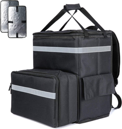Food Delivery Backpack, Expandable Insulated Hot Pizza Bags - salelink.co.nz
