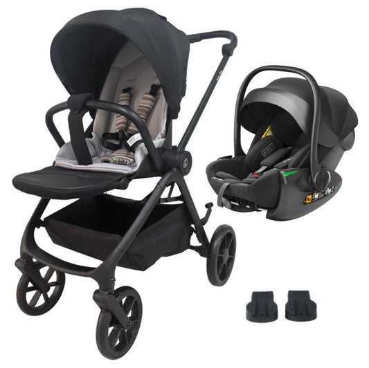 Preorder - Crown Y Luxury Travel System – Reversible Stroller + Reclining i-Size Capsule Combo