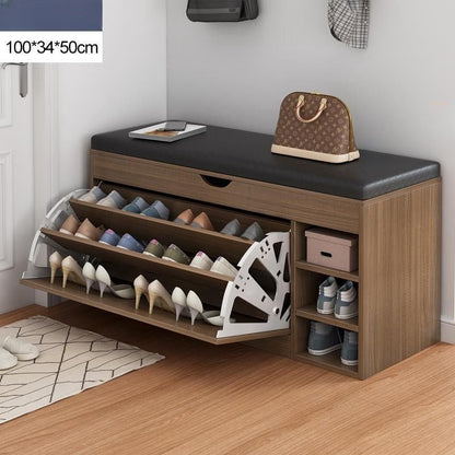 Shoe Storage Bench Black
