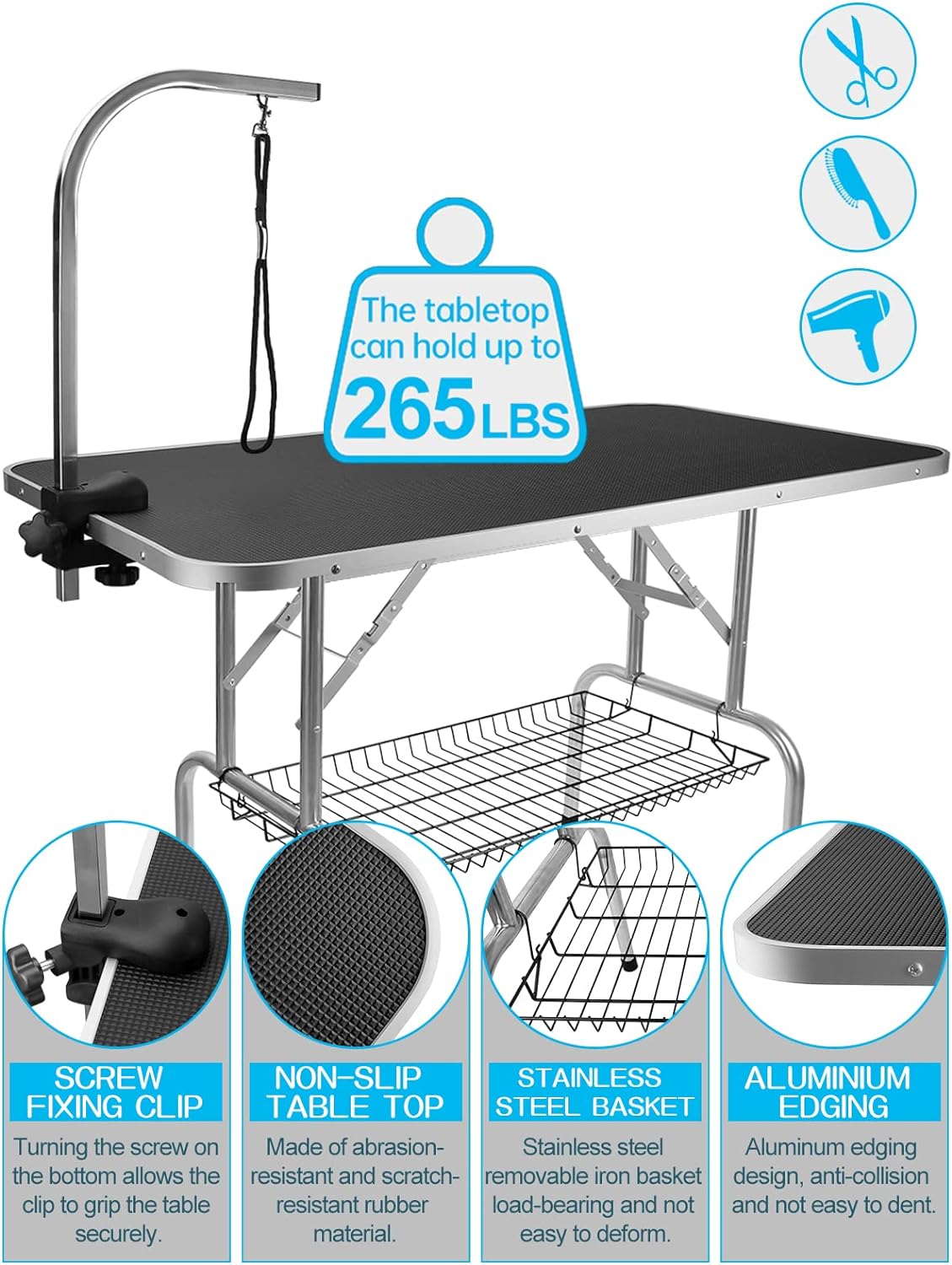 Large Dog Grooming Table